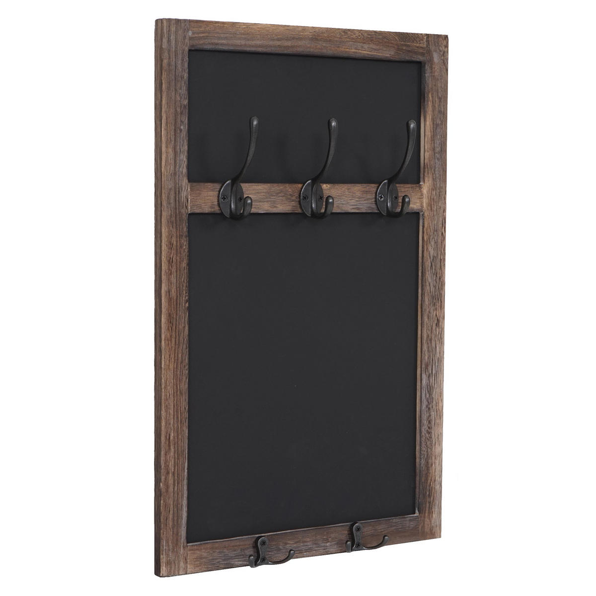 WANDGARDEROBE MIT KREIDETAFEL Dunkelbraun - Dunkelbraun, Holz (34/55/7cm) - MCW