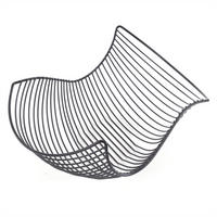 OBSTKORB SALOMON Metall schwarz matt - Schwarz, Metall (16cm) - DESIGN DELIGHTS