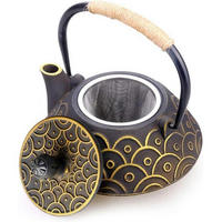 TEEKANNE Gusseisen 800ml Emaille Gold - Multicolor, Metall (18.4/18.4cm)