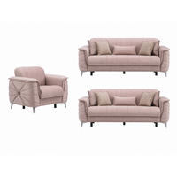 SITZGARNITUR Osorno, Beige Stellvariante 2+2+1 - Beige, Holzwerkstoff/Kunststoff (170/80/100cm)
