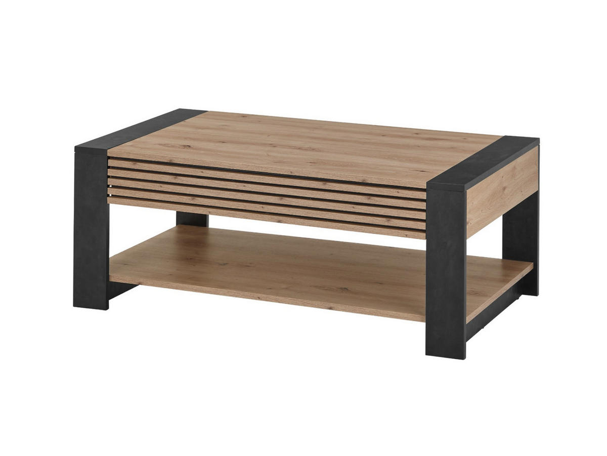 COUCHTISCH Artisan Eiche Dekor 108/60/42 cm - Eichefarben, Holz (60/108/42cm) - moebel dich auf