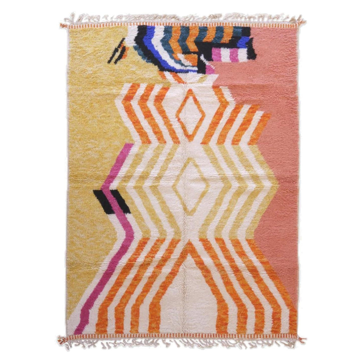 BERBERTEPPICH handgeknüpft Design 200x 300 cm - Multicolor, Naturmaterialien (200/300cm) - AFK Living