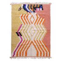 BERBERTEPPICH handgeknüpft Design 200x 300 cm - Multicolor, Naturmaterialien (200/300cm) - AFK Living