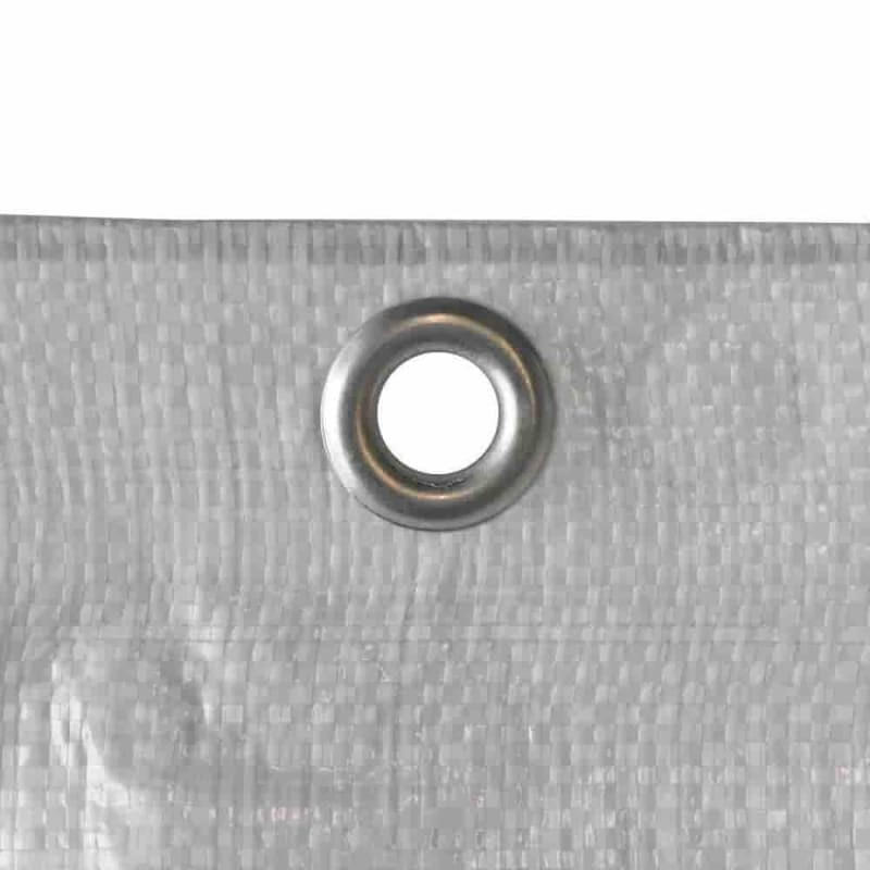 ABDECKPLANE Gerüstplane, 0,80 x 10 m, 150 g/m², weiß - Weiß, Kunststoff (80/1000/80cm) - BONI-SHOP