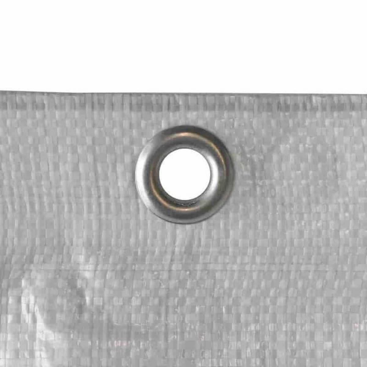 ABDECKPLANE Gerüstplane, 0,80 x 10 m, 150 g/m², weiß - Weiß, Kunststoff (80/1000/80cm) - BONI-SHOP