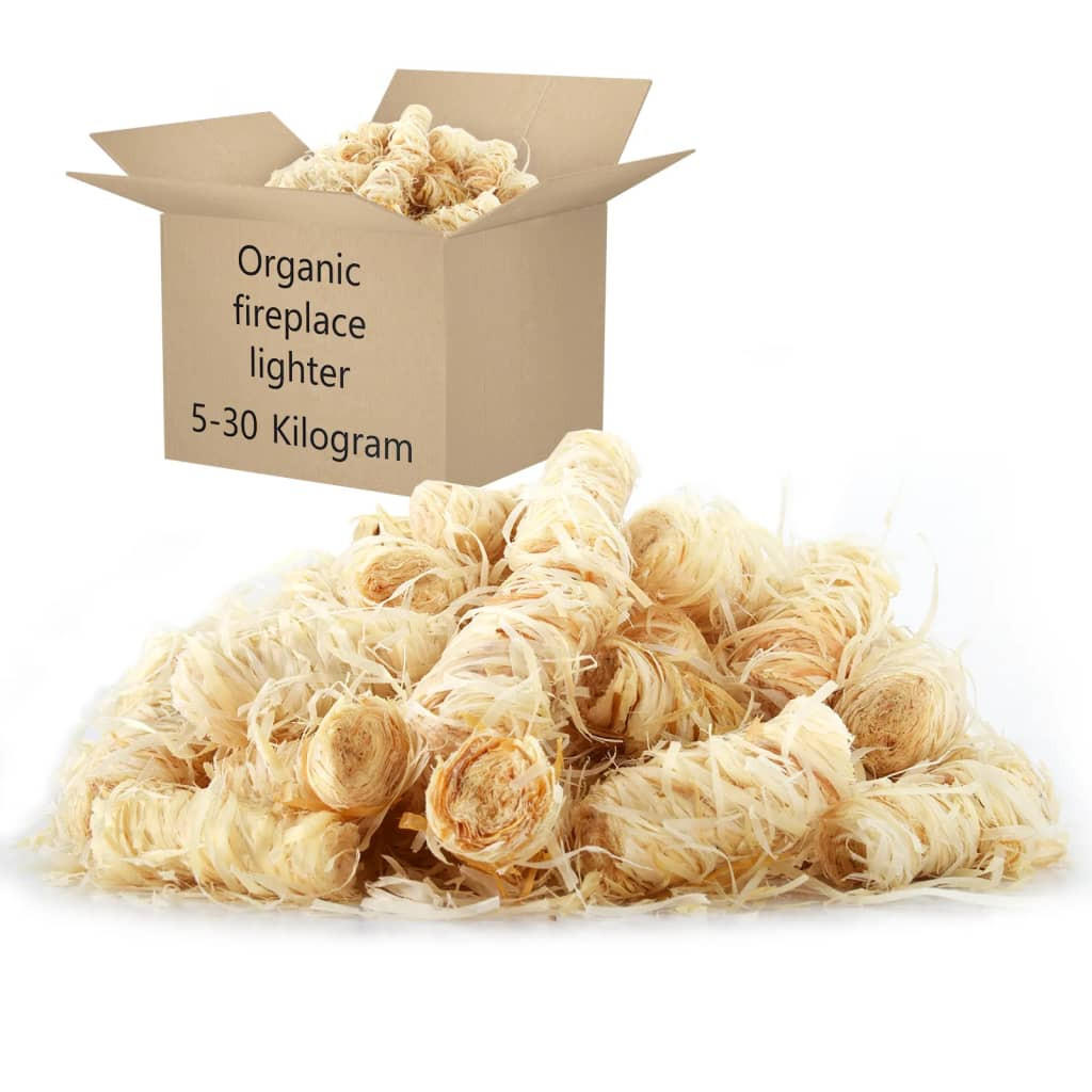 KAMINANZÜNDER, BIO-Anzünder 15 kg - Gelb, Holz (30/52/44cm) - vidaXL