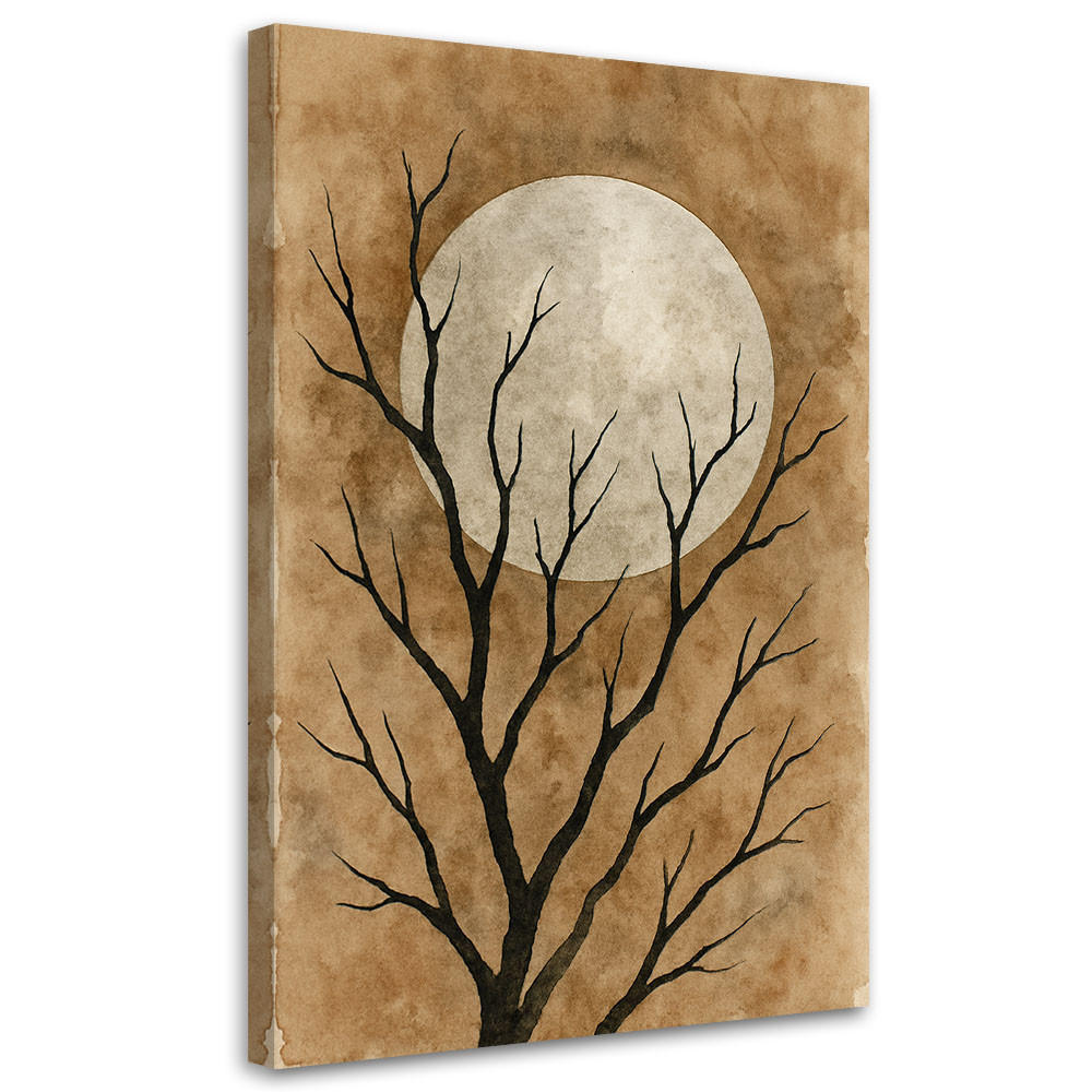 Feeby Leinwandbild Braun 70x100 cm