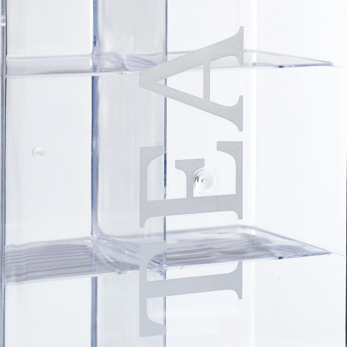 TEEBOX - Transparent, Kunststoff (21.5/9/15cm) - Relaxdays