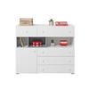 KINDERKOMMODE SIMON 12 110/40/90 Weiß/Grau - Weiß/Grau, Holzwerkstoff (110/90/40cm) - Deine Möbel 24