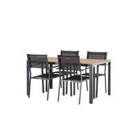 GARTENSET schwarz - Schwarz, Holzwerkstoff - ebuy24