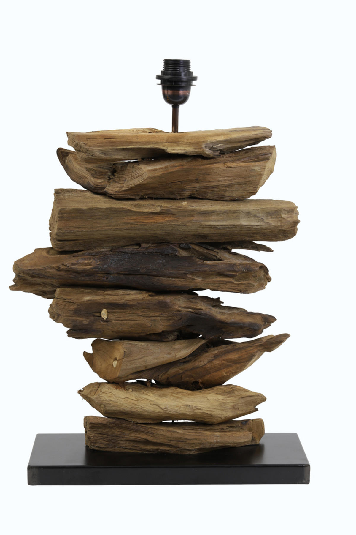 LAMPENFUSS Fury Braun 46/17/60 cm - Braun, Holz (46/17/60cm) - Light & Living