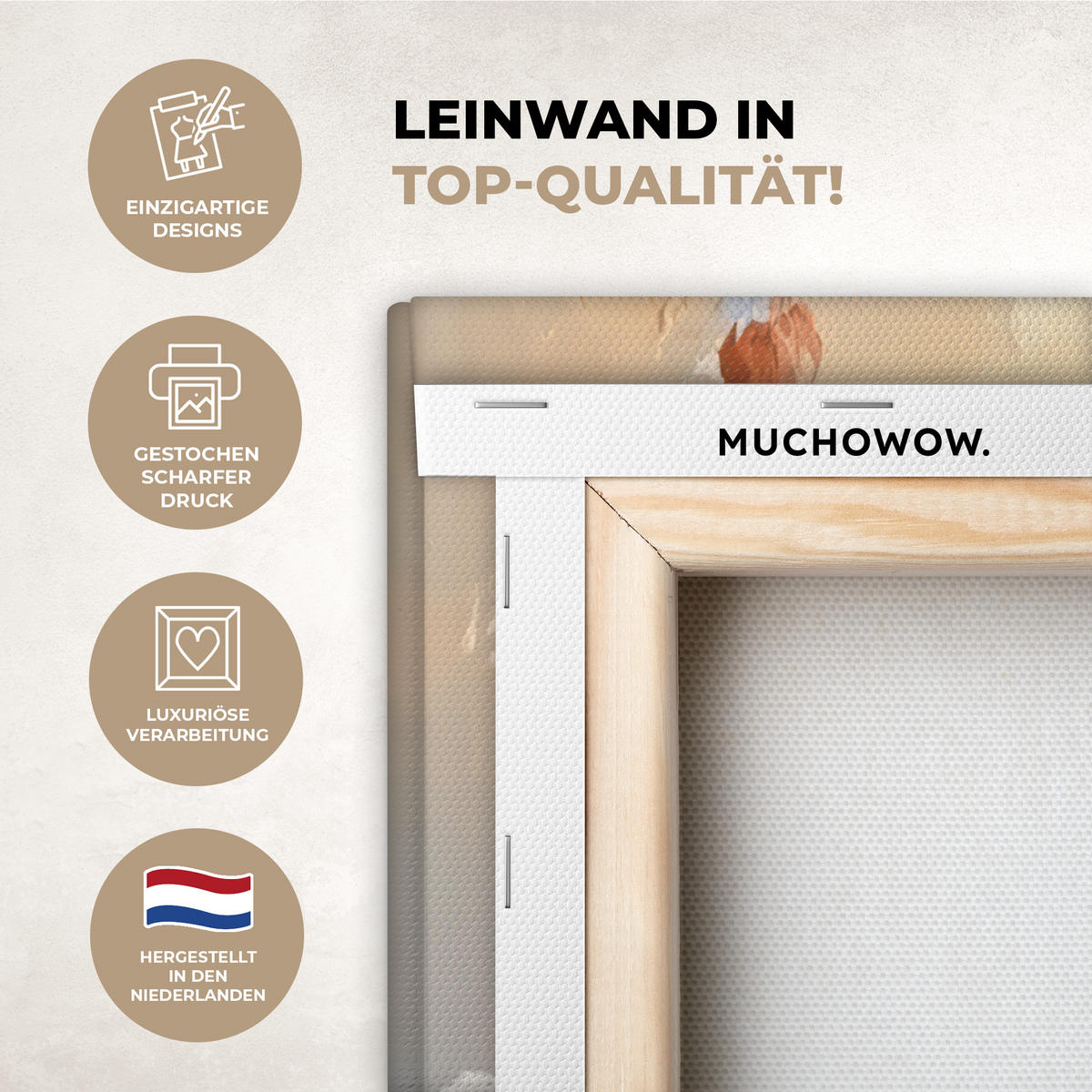 LEINWANDBILD Vögel - Zweig - Winter - Schnee Gemälde 60x40 cm - Pastellblau, Textil (60/40cm) - MuchoWow