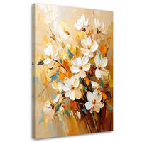 LEINWANDBILD Blumen 80x120cm - Beige, Textil (80/120cm) - Feeby