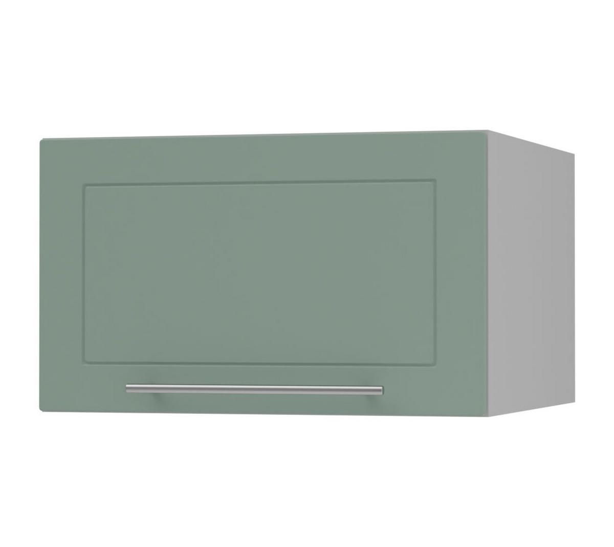 KLAPPHÄNGESCHRANK Kvantum W6B/50 Mint Matt / Grau Matt 50 / 59 / 36cm - Grau/Mintgrün, Holz/Holzwerkstoff (50/36/59cm) - Feldmann-Wohnen