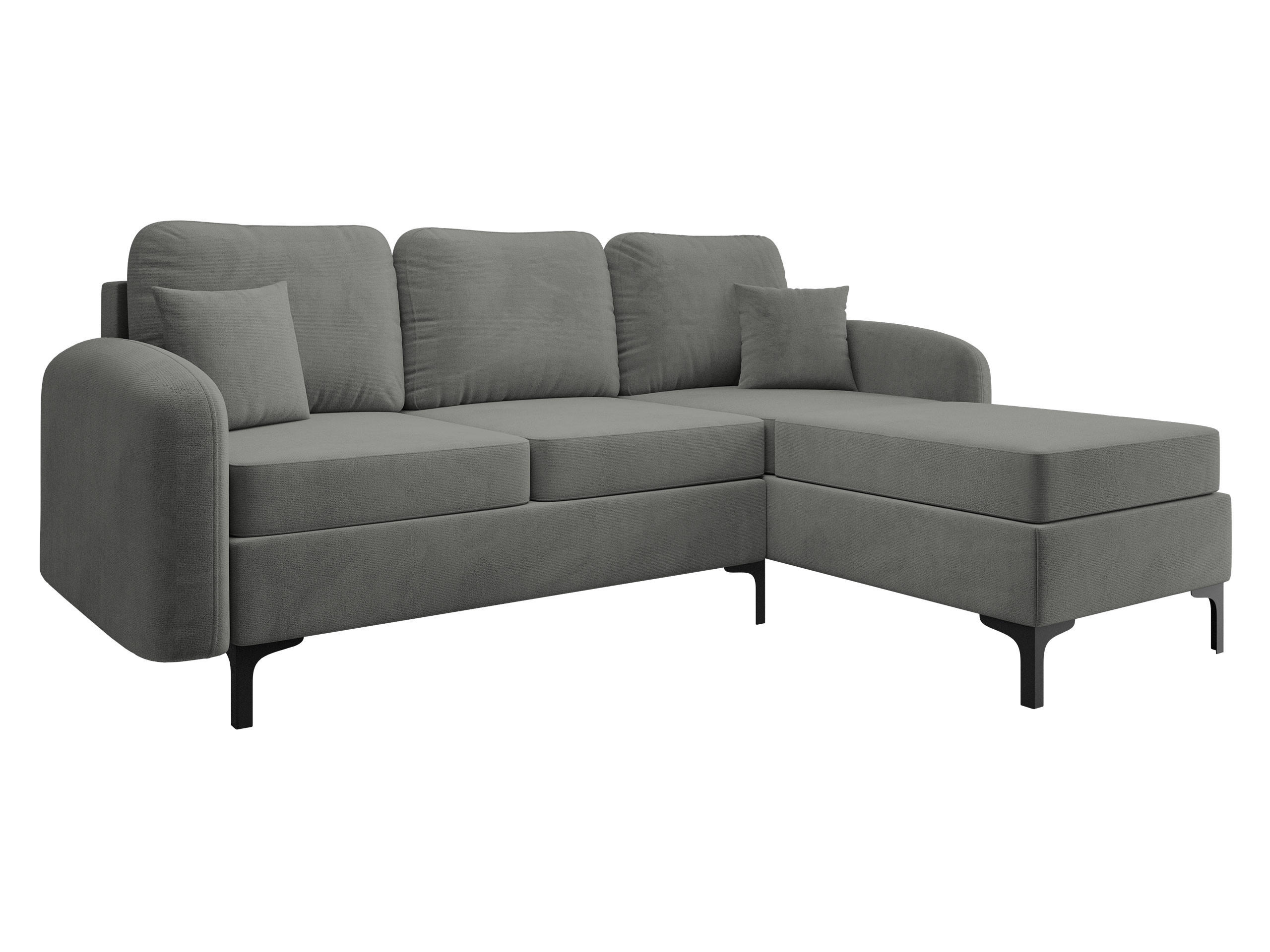 ECKSOFA Venice, Seite: Rechts - Blau/Schwarz, Holz/Textil (225/172cm) - MIRJAN24