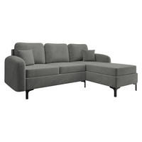 ECKSOFA Venice, Seite: Rechts - Blau/Schwarz, Holz/Textil (225/172cm) - MIRJAN24