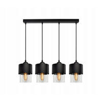 PENDELLEUCHTE Hege - Transparent/Schwarz, Glas/Metall (12/65/80cm) - kiki design