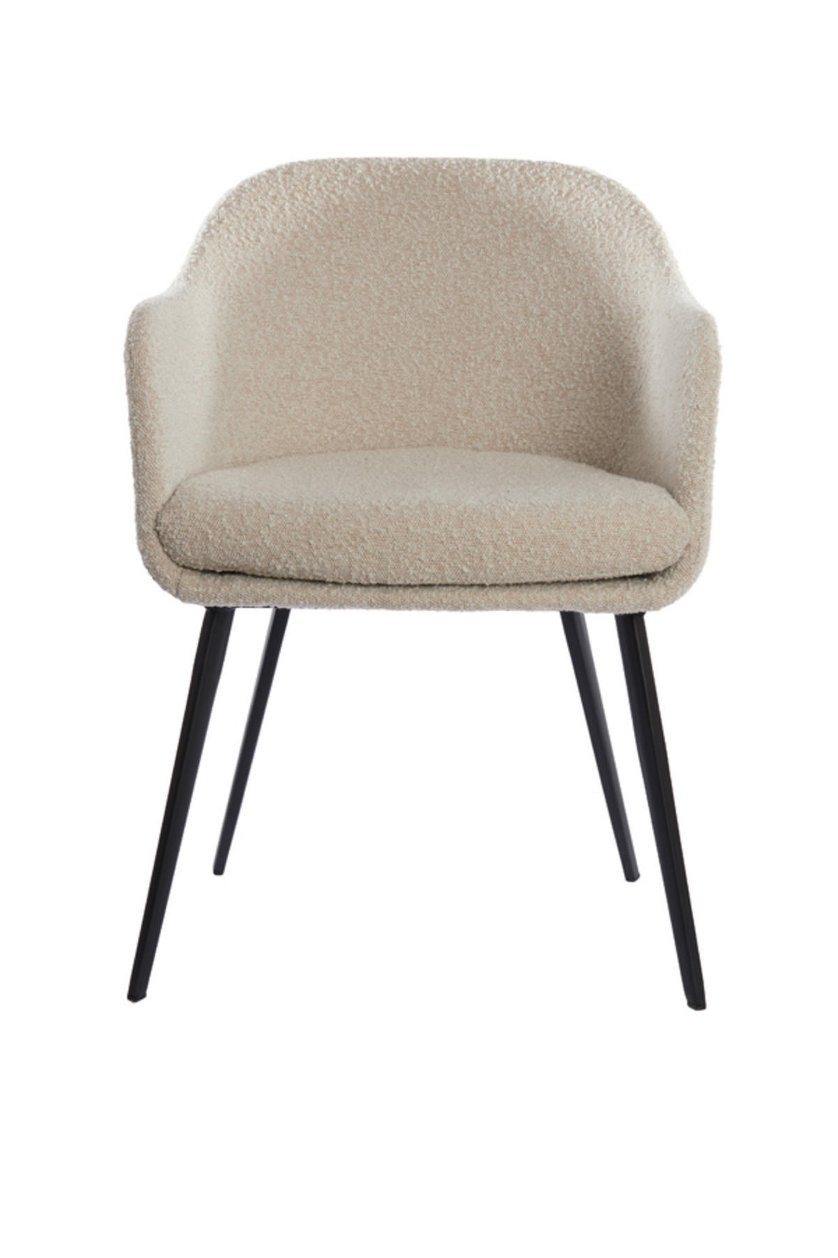 ESSZIMMERSTUHL Leone Braun 59/58,5/82 cm - Weiß, Textil (58.5/82/59cm) - Light & Living