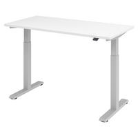 SCHREIBTISCH elektrisch XMST (Mini) 140/67/72 cm in Weiß - Weiß, Holzwerkstoff (140/67/72cm) - bümö