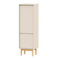 MIDISCHRANK mit 2 Türen - Pinie Massivholz - Softclose - Beige, Holz (44/138/35cm) - home24