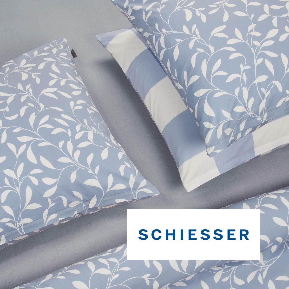 SPANNBETTLAKEN Jessi 100% Baumwolle 150x200 cm Hellgrau - Hellgrau, Textil (150/200cm) - SCHIESSER