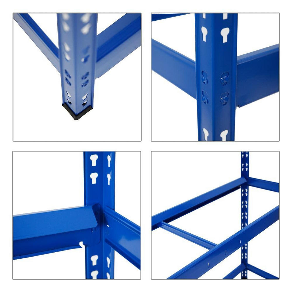 REIFENREGAL Tiger XL 2er-Set mit 2x 200x150x45 cm 300 kg Fachlast bis zu 36 Reifen Blau - Blau, Metall (300/200/45cm) - PROREGAL