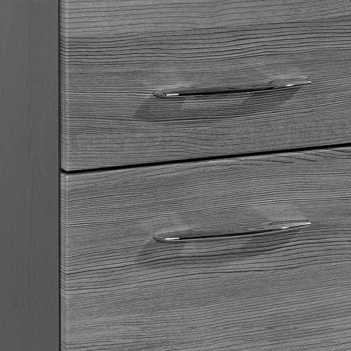 BADMÖBEL-SET 4-TLG. Florido-03 - Grau, Holzwerkstoff (210/200/47cm) - Lomado