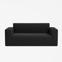 2-SITZER SOFA Cord Schwarz - Schwarz, Textil (178/70/86cm) - WISHDOR
