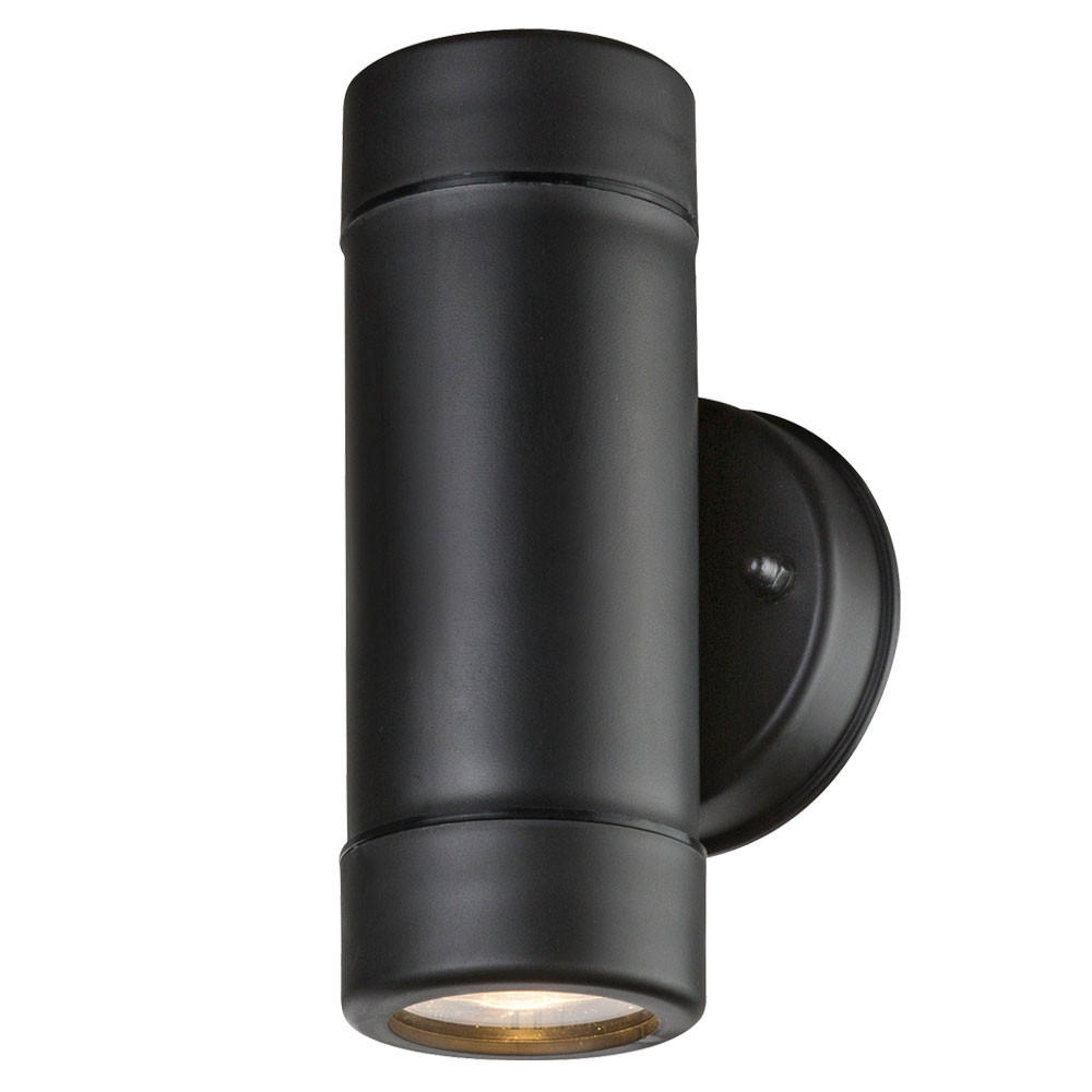 LED AUSSEN-WANDLEUCHTE Metall Schwarz - Schwarz, Kunststoff (8.6/16/8.6cm)