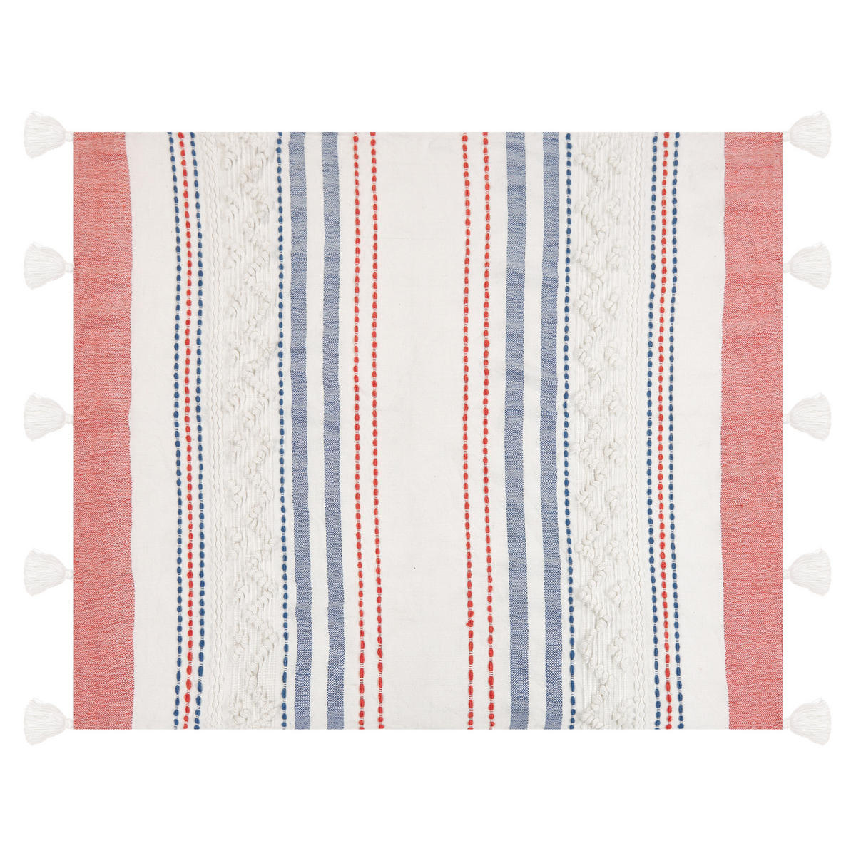 DECKE Bunt Cubuk 130/150 cm - Multicolor, Textil (130/150cm) - Beliani