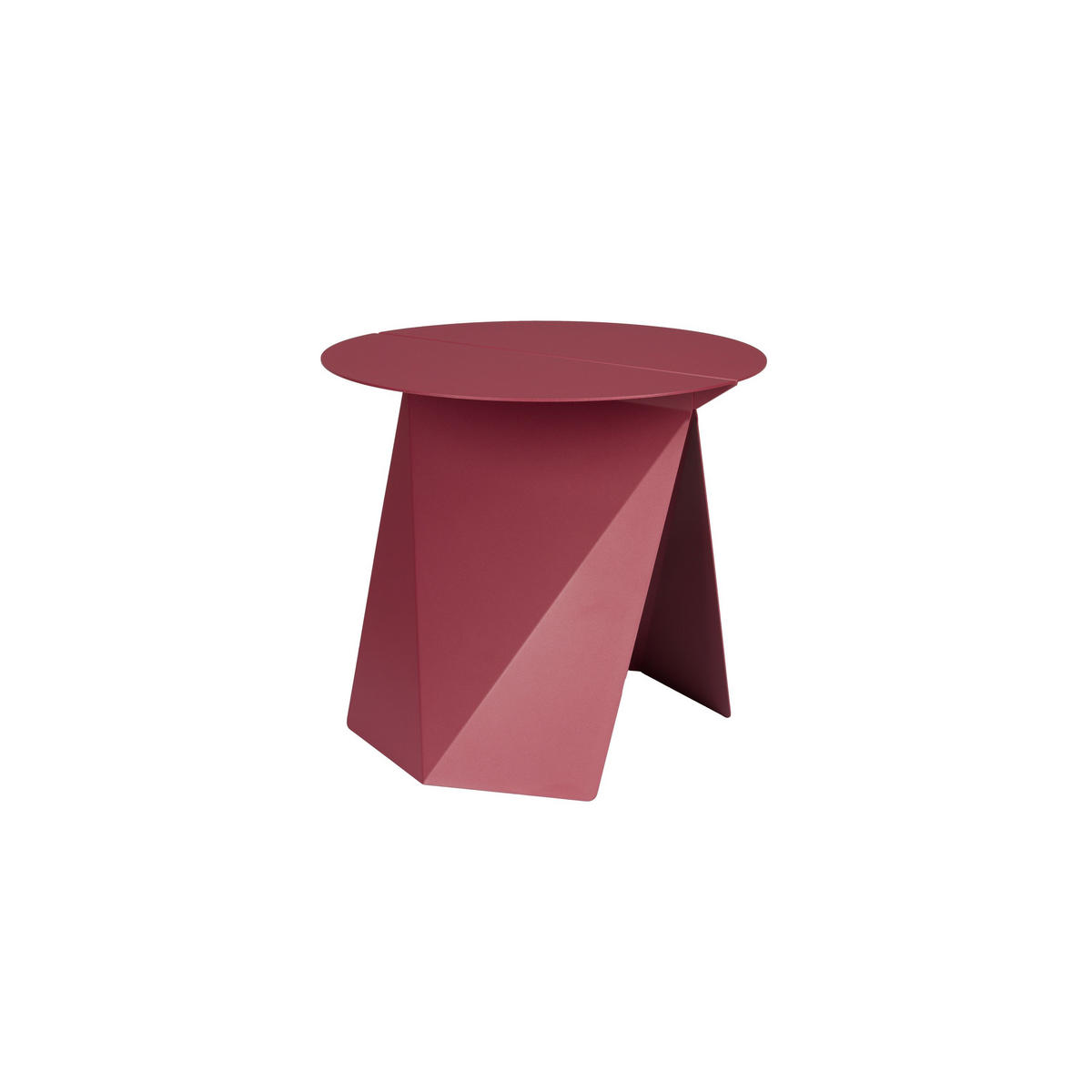 BEISTELLTISCH Foldy Rot - Rot, Metall (45/45.8/40.5cm) - Zuiver
