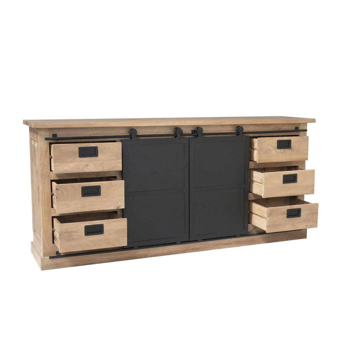 SIDEBOARD Fresno Braun 45/200/90 cm - Braun, Holz (200/90/45cm) - Starfurn