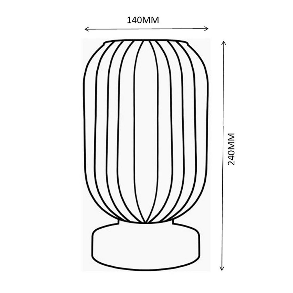 LED TISCHLEUCHTE Metall Schwarz Grün - Grün, Glas (14/14/24cm) - Globo Lighting