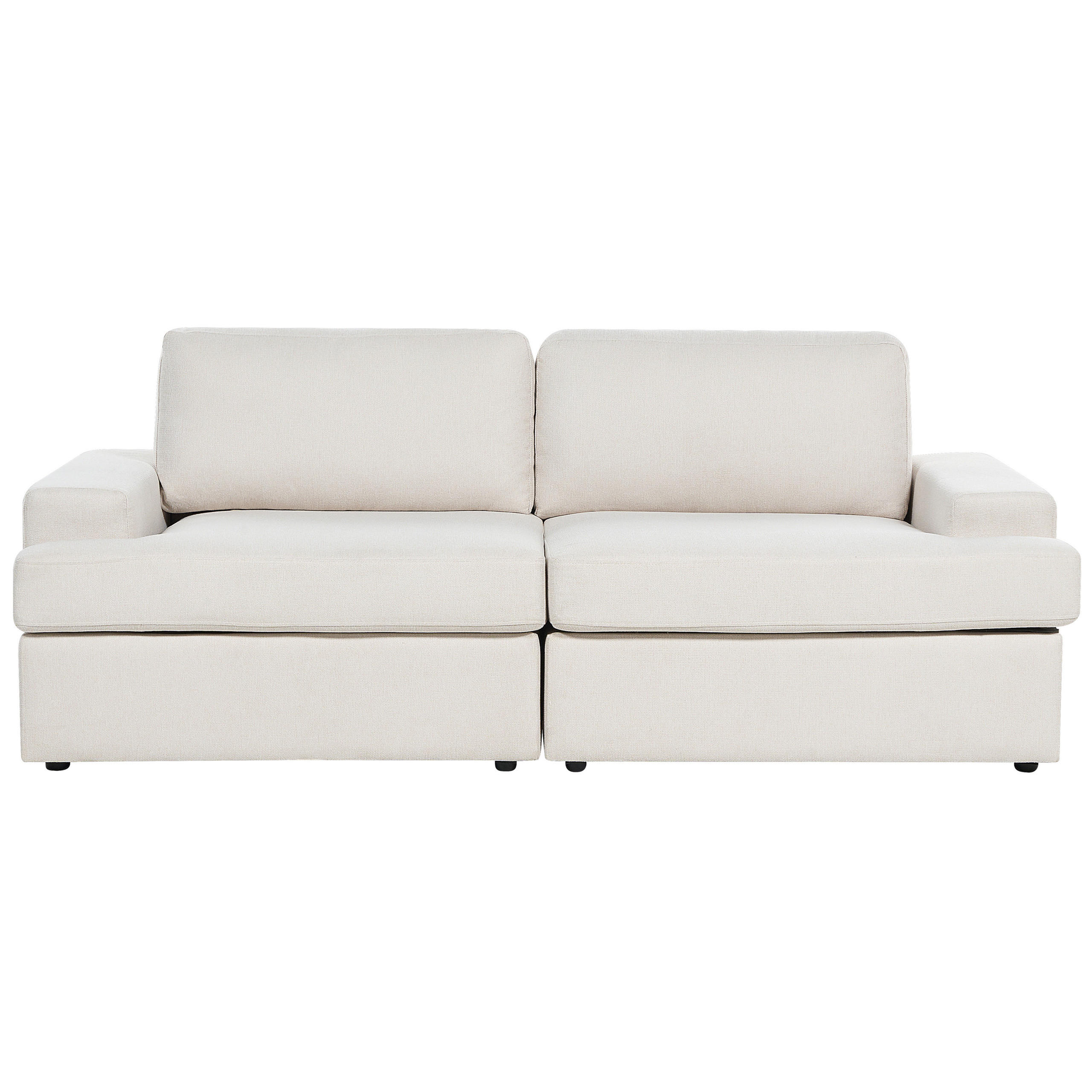 3-SITZER-SOFA hellbeige Alla - Beige, Textil (208/86/112cm) - Beliani