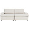 3-SITZER-SOFA hellbeige Alla - Beige, Textil (208/86/112cm) - Beliani