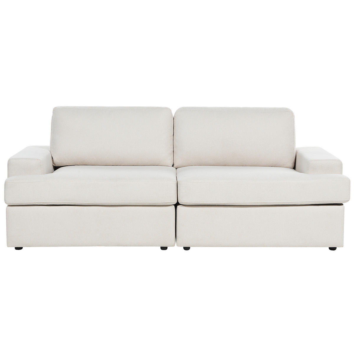 3-SITZER-SOFA hellbeige Alla - Beige, Textil (208/86/112cm) - Beliani