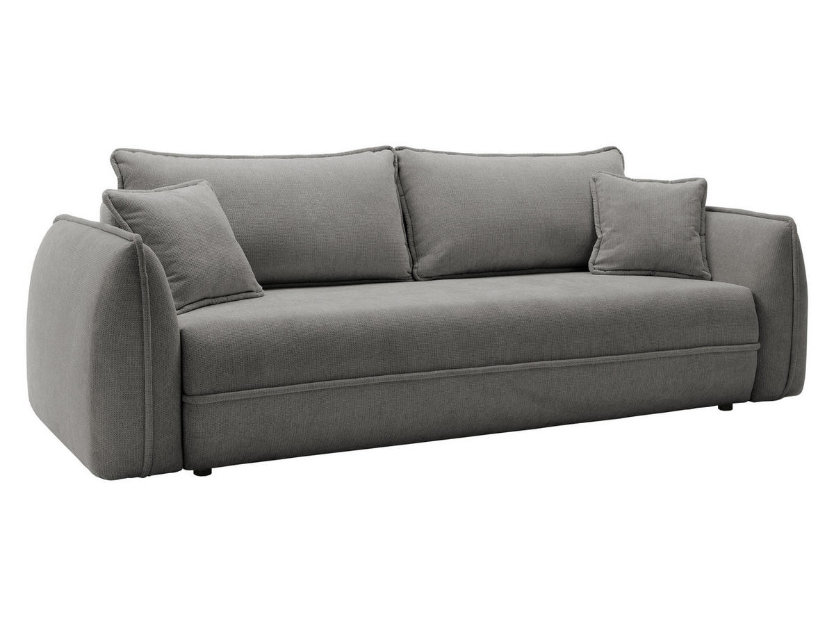 SCHLAFSOFA Moho - Schwarz/Grau, Holz/Kunststoff (250/94/109cm) - MIRJAN24