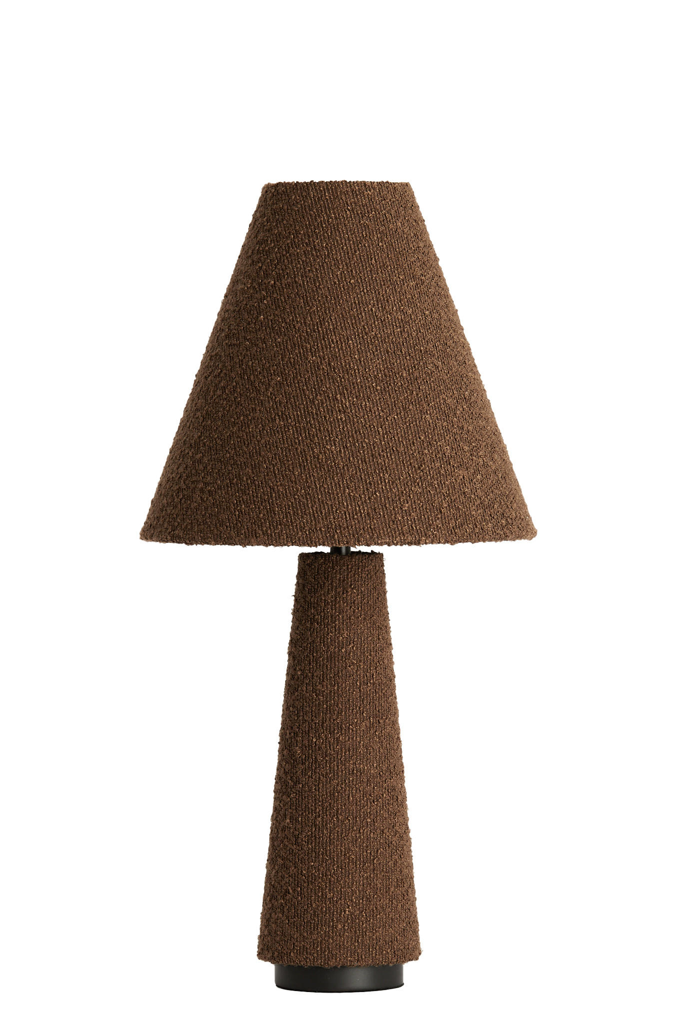 TISCHLAMPE Devia Braun Ø30/61 cm - Braun, Textil (30/30/61cm) - Light & Living