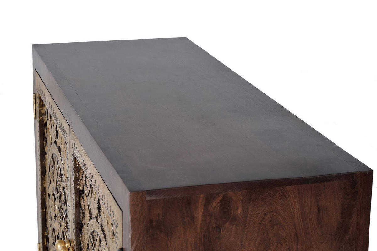 KOMMODE aus Mangoholz - Hellbraun, Holz (110/80/40cm) - Giner y Colomer