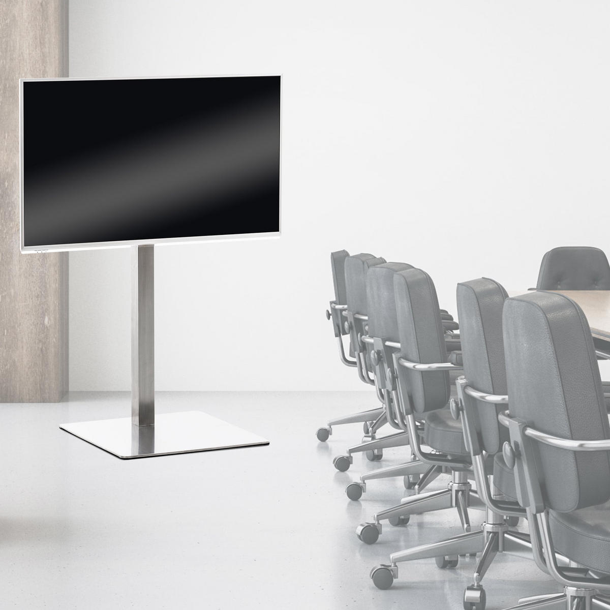 TV RACK Metall Edelstahl - Edelstahlfarben, Metall (64/100/53cm) - CLP