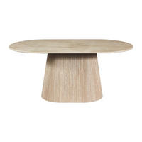 ESSTISCH - 8 Personen - stein - beige Tifuli - Beige, Holz/Stein (100/200/74cm) - Vente-Unique