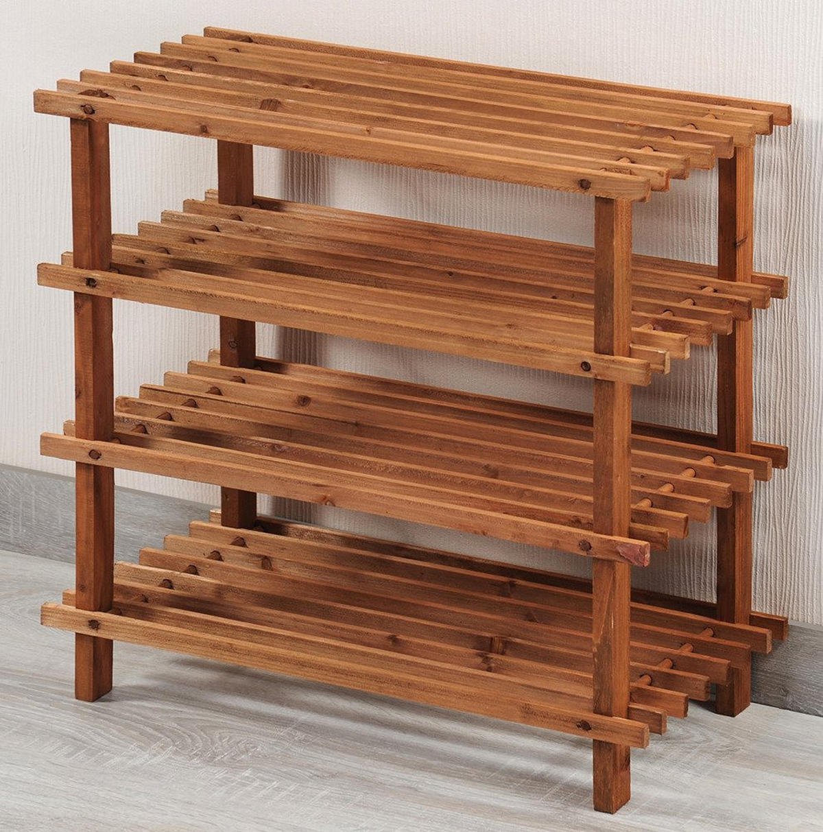 HOCHSCHUHSCHRANK aus Tannenholz 26/54/52 cm - Braun, Holz (54/52/26cm) - Kesper