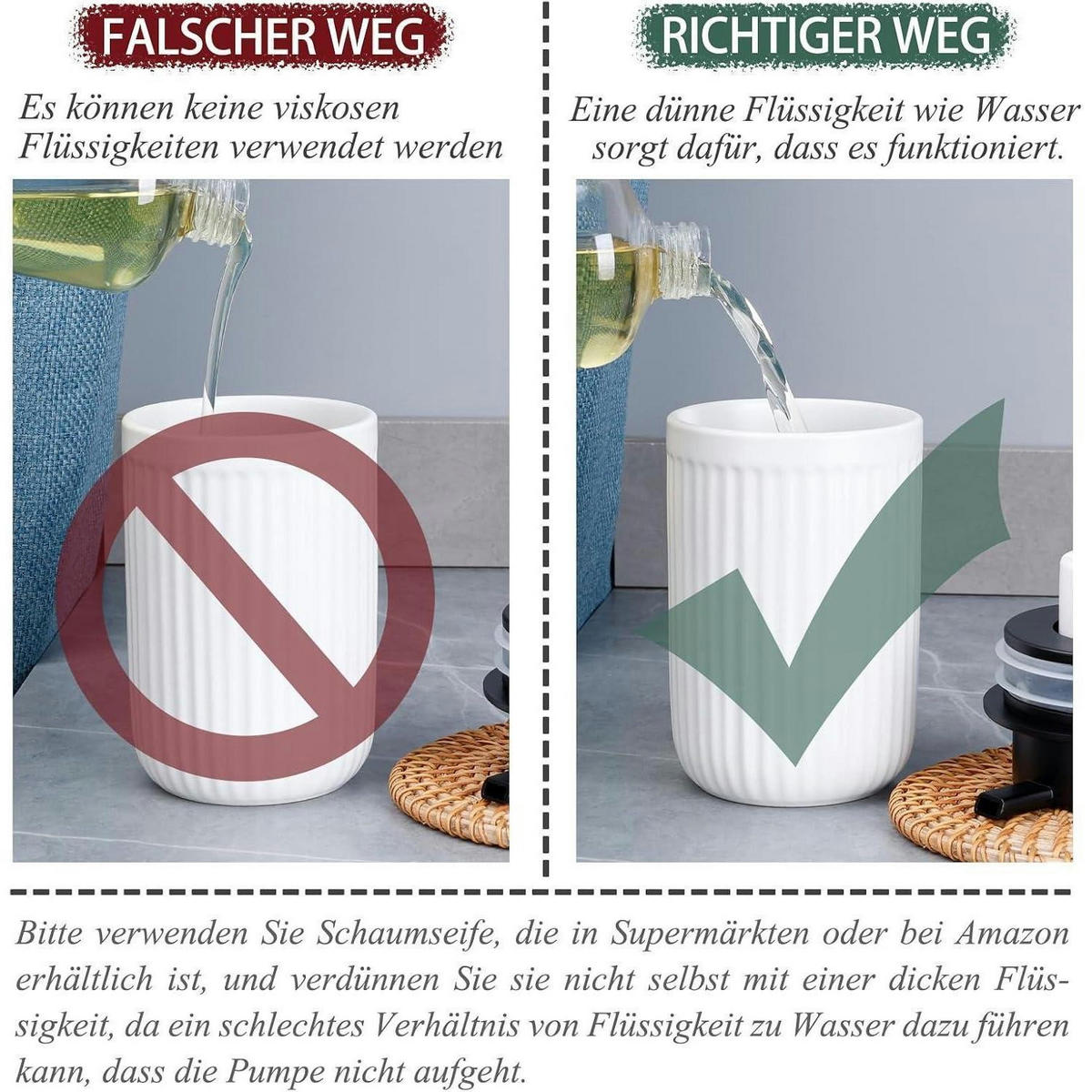 SEIFENSPENDER Keramik Weiß 350ml - Weiß, Keramik (8/14/8cm)
