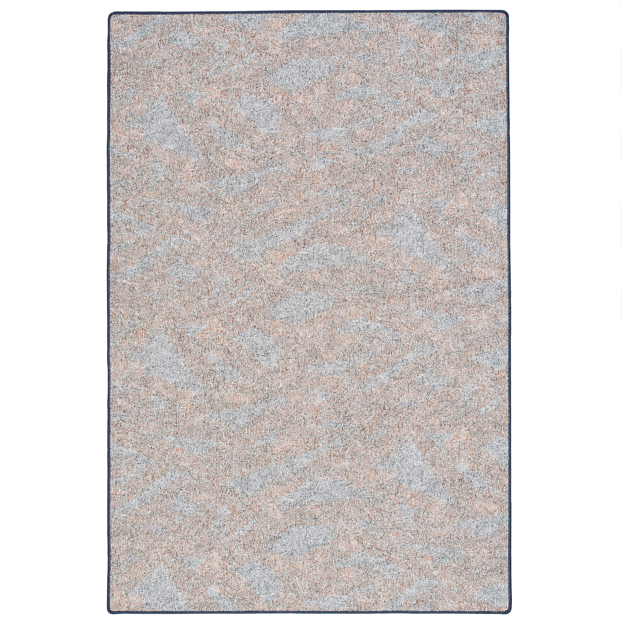 Snapstyle Schlingenteppich Grau, Blau 80x240 cm
