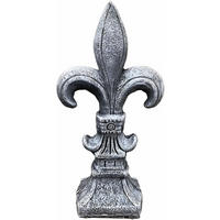 STEINFIGUR Skulptur Lilie Ritterlilie XL frostfest - Grau, Stein (23/48/14cm) - stoneandstyle