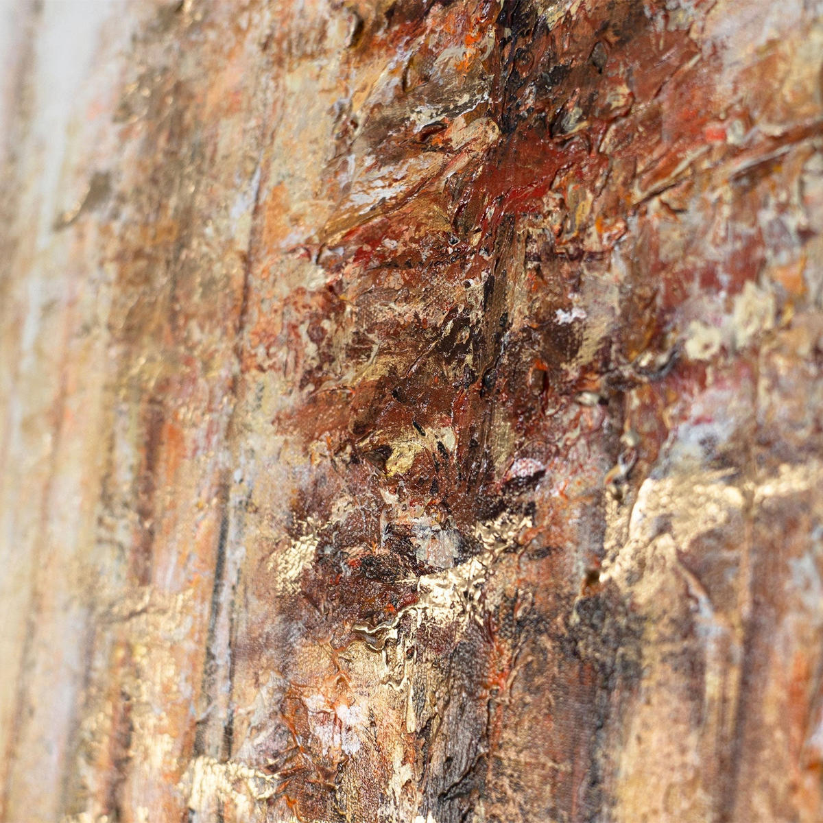 GEMÄLDE Waldglanz Schattenfugenrahmen Grau 60x40 cm - Grau, Holz (60/40cm) - YS-art gallery