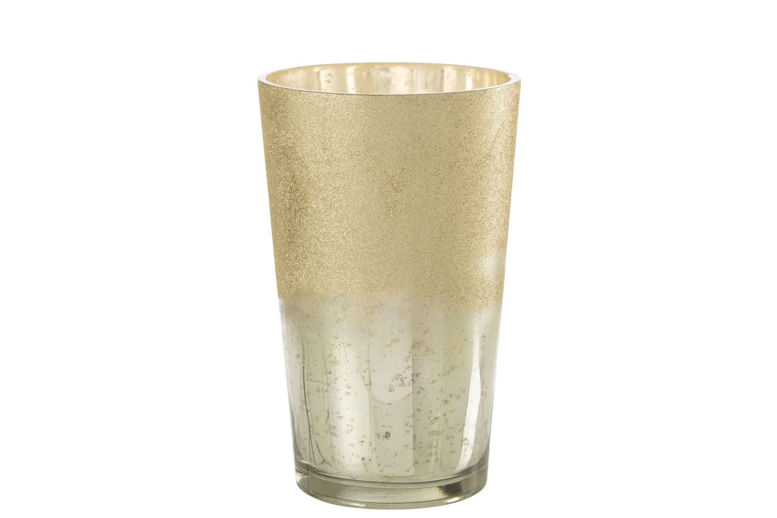 DUFTKERZE M-CHIC - Glas - Silber - XL - 160 Std. - Silberfarben, Glas (20/32.5cm) - J-Line