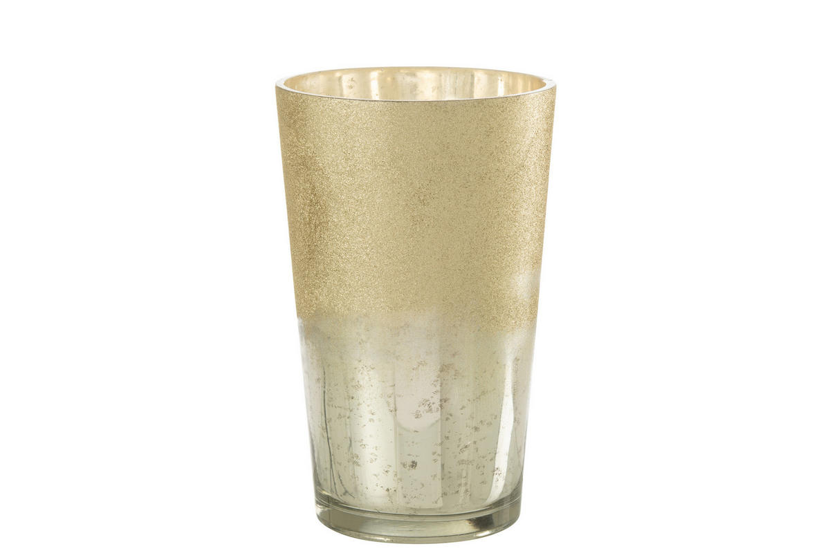DUFTKERZE M-CHIC - Glas - Silber - XL - 160 Std. - Silberfarben, Glas (20/32.5cm) - J-Line