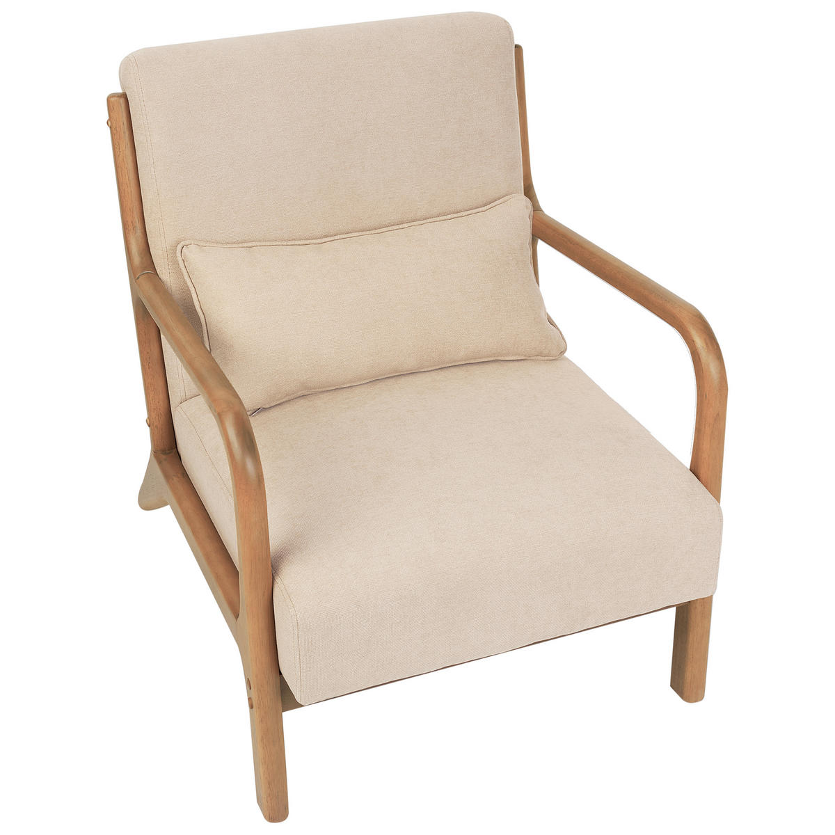 SESSEL Beige Skovde - Hellbraun/Beige, Textil (65/78/80cm) - Beliani