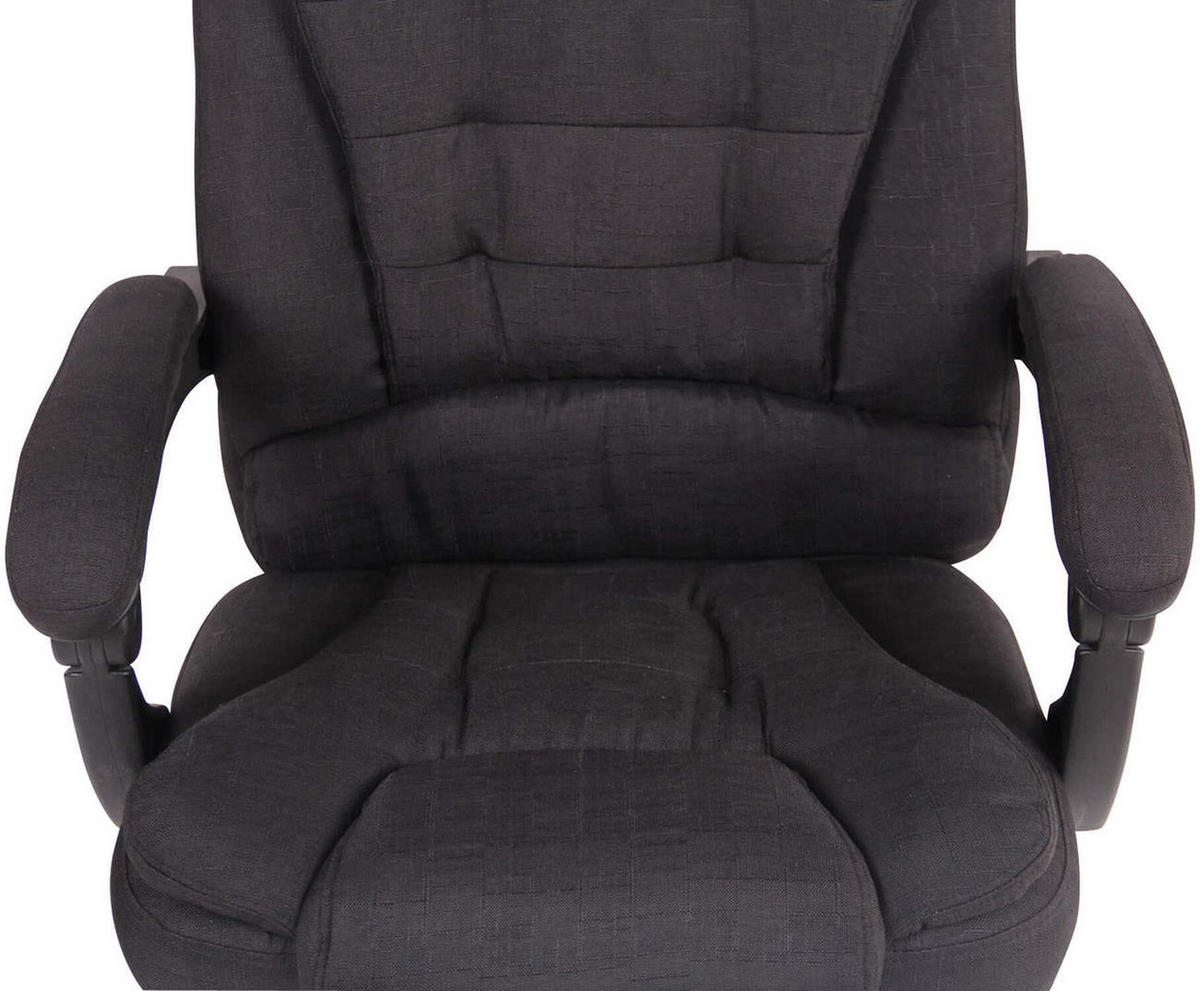 BÜROSTUHL Onix, Stoff Schwarz - Schwarz, Textil/Metall (67/125/68cm) - TPFLiving